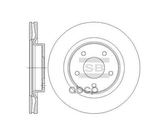 Купить ДИСК ТОРМОЗНОЙ ПЕРЕДНИЙ NISSAN (J32) TEANA 08-> SANGSIN BRAKE SD4223