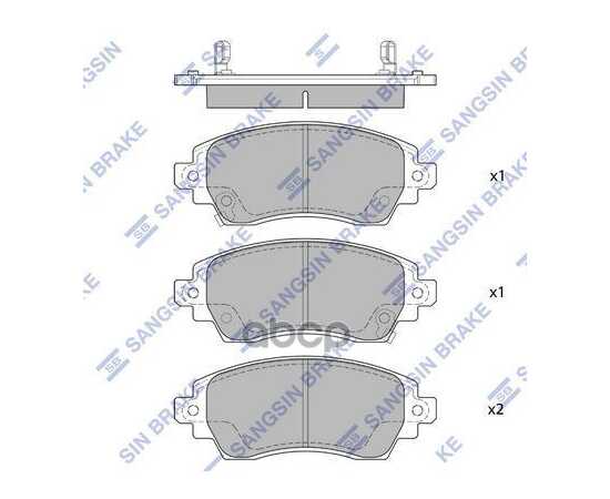 Купить КОЛОДКИ ТОРМОЗНЫЕ ДИСКОВЫЕ TOYOTA COROLLA 1.4I/1.6I/2.0D ДИСК 14/15 С ABS 97-00 SP1752