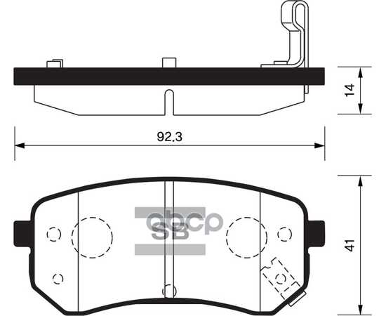 Купить КОЛОДКИ ТОРМОЗНЫЕ ЗАДНИЕ SANGSIN BRAKE SP1189