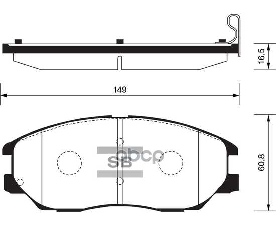 Купить КОЛОДКИ ТОРМОЗНЫЕ ПЕРЕДНИЕ SANGSIN BRAKE SP1161