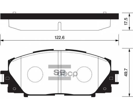 Купить КОЛОДКИ ТОРМОЗНЫЕ ПЕРЕДНИЕ SANGSIN BRAKE SP1377