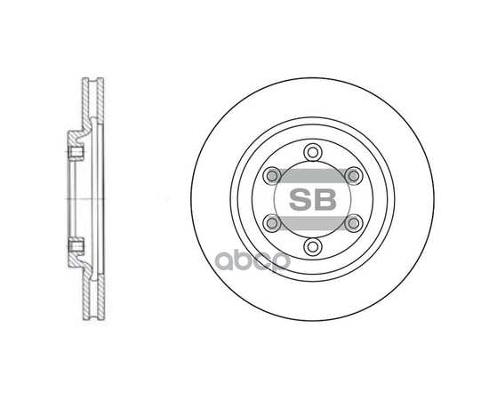 Купить ДИСК ТОРМОЗНОЙ ПЕРЕДНИЙ SANGSIN BRAKE SD3015