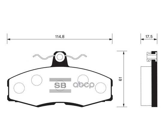 Купить КОЛОДКИ ТОРМОЗНЫЕ ПЕРЕДНИЕ SANGSIN BRAKE SP1028