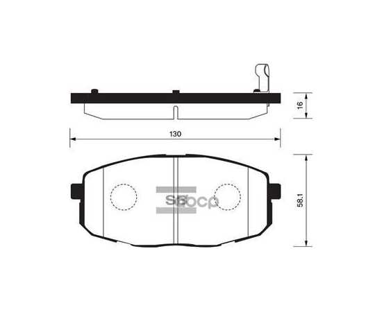 Купить КОЛОДКИ ТОРМОЗНЫЕ ПЕРЕДНИЕ SANGSIN BRAKE SP1162