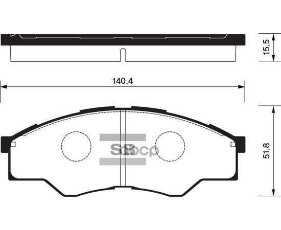 Купить КОЛОДКИ ТОРМОЗНЫЕ ДИСКОВЫЕTOYOTA HILUX PICK-UP 2.5D 06 SP1276