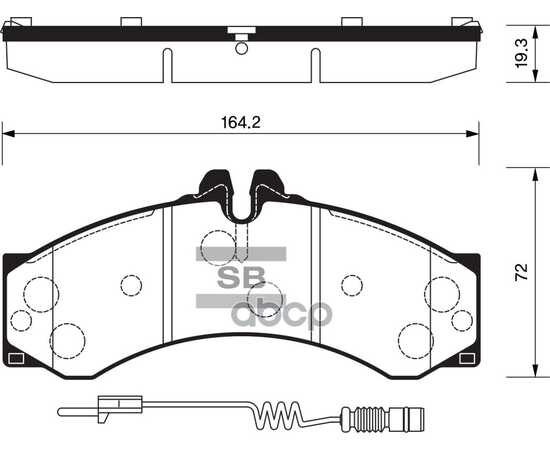 Купить КОЛОДКИ ТОРМОЗНЫЕ ПЕРЕДНИЕ SANGSIN BRAKE SP1277