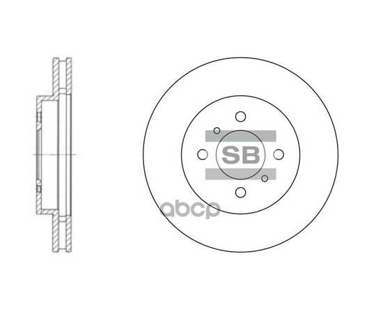 Купить ДИСК ТОРМОЗНОЙ ПЕРЕДНИЙ SANGSIN BRAKE SD4309