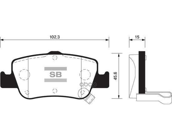 Купить КОЛОДКИ ТОРМОЗНЫЕ ЗАДНИЕ SANGSIN BRAKE SP1501