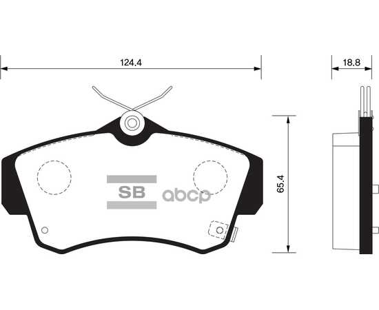 Купить КОЛОДКИ ТОРМОЗНЫЕ ПЕРЕДНИЕ SANGSIN BRAKE SP1359