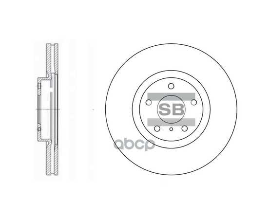 Купить ДИСК ТОРМОЗНОЙ ПЕРЕДНИЙ NISSAN MURANO 03->/INFINITI M35/45 SANGSIN BRAKE SD4204