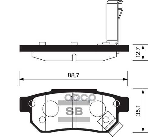 Купить КОЛОДКИ ТОРМОЗНЫЕ ЗАДНИЕ SANGSIN BRAKE SP1265