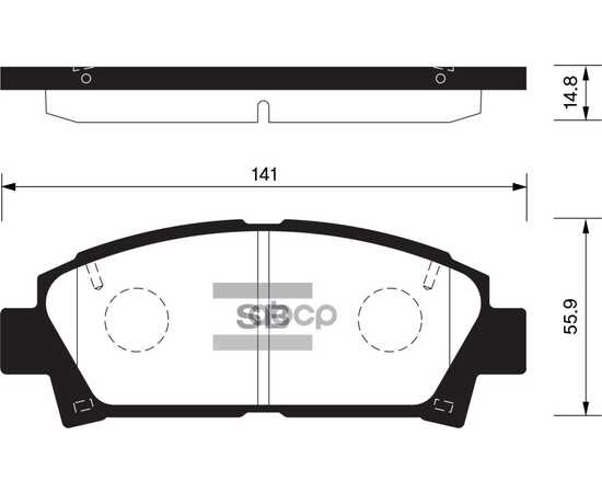 Купить КОЛОДКИ ТОРМОЗНЫЕ ПЕРЕДНИЕ SANGSIN BRAKE SP1466