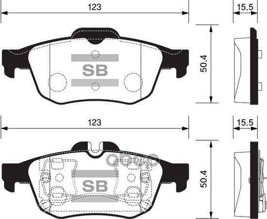 Купить КОЛОДКИ ТОРМОЗНЫЕ ЗАДНИЕ SANGSIN BRAKE SP1396