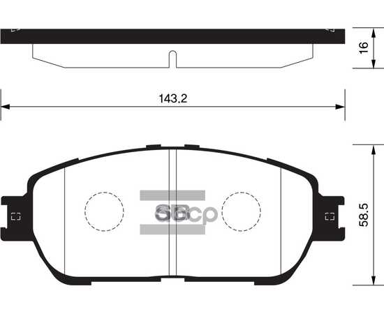 Купить КОЛОДКИ ТОРМОЗНЫЕ ПЕРЕДНИЕ SANGSIN BRAKE SP1372