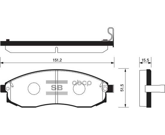 Купить КОЛОДКИ ТОРМОЗНЫЕ ПЕРЕДНИЕ SANGSIN BRAKE SP1256