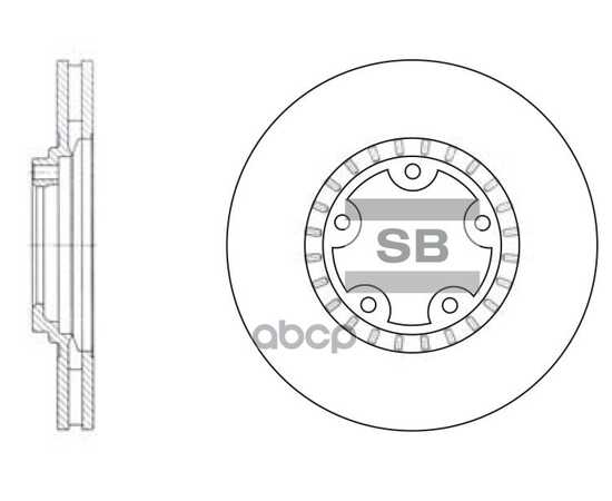 Купить ДИСК ТОРМОЗНОЙ ПЕРЕДНИЙ HYUNDAI PORTER 2 SANGSIN BRAKE SD1030