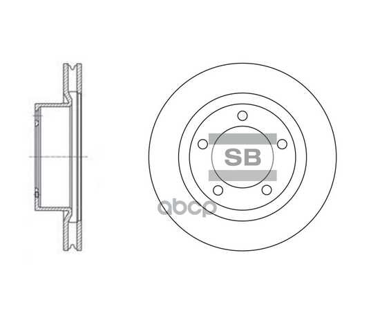 Купить ДИСК ТОРМОЗНОЙ ПЕРЕДНИЙ TOYOTA LAND CRUSER 200 2007-> /VENT D=340MM SANGSIN BRAKE SD4017