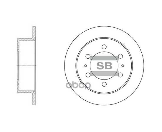 Купить ДИСК ТОРМОЗНОЙ ЗАДНИЙ SSANG YONG KORANDO/MUSSO/REXTON /D=299MM SANGSIN BRAKE SD3026