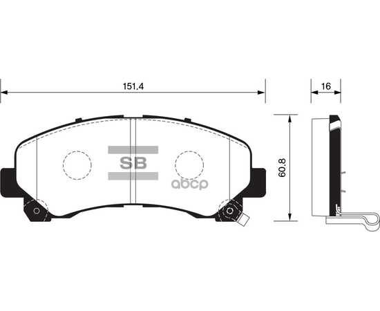 Купить КОЛОДКИ ТОРМОЗНЫЕ ПЕРЕДНИЕ SANGSIN BRAKE SP1409