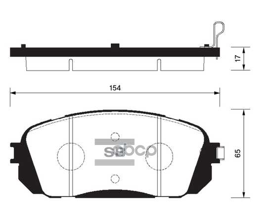 Купить КОЛОДКИ ТОРМОЗНЫЕ ПЕРЕДНИЕ SANGSIN BRAKE SP1191