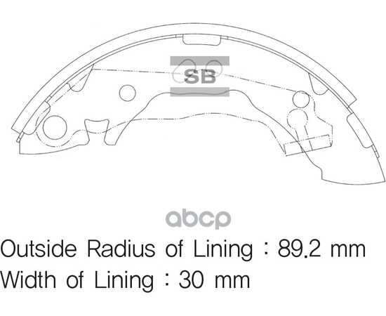 Купить КОЛОДКИ ТОРМОЗНЫЕ БАР. HYUNDAI ACCENT 94-00/ATOS 98-/PONY 89-95 SA047