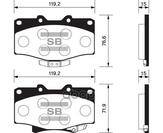 Купить КОЛОДКИ ТОРМОЗНЫЕ ПЕРЕДНИЕ TOYOTA LAND CRUISER 4.0-4.2TD 90/4RUNNER 2.4-3.0TD 87-96 SP1420