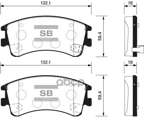 Купить КОЛОДКИ ТОРМОЗНЫЕ ПЕРЕДНИЕ SANGSIN BRAKE SP1518