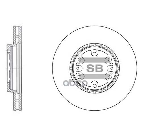 Купить ДИСК ТОРМОЗНОЙ ПЕРЕДНИЙ HYUNDAI STAREX (H-1) SANGSIN BRAKE SD1061