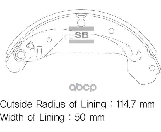 Купить КОЛОДКИ ТОРМОЗНЫЕ БАРАБАННЫЕ SANGSIN BRAKE SA103