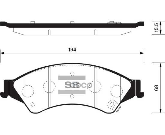 Купить КОЛОДКИ ТОРМОЗНЫЕ ПЕРЕДНИЕ SANGSIN BRAKE SP1596