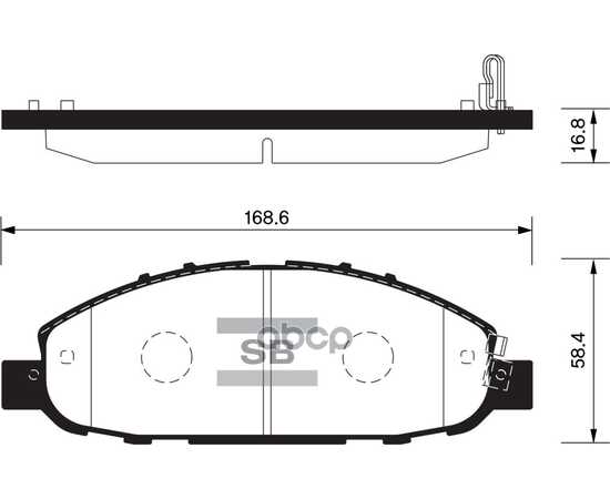 Купить КОЛОДКИ ТОРМОЗНЫЕ ПЕРЕДНИЕ SANGSIN BRAKE SP1447