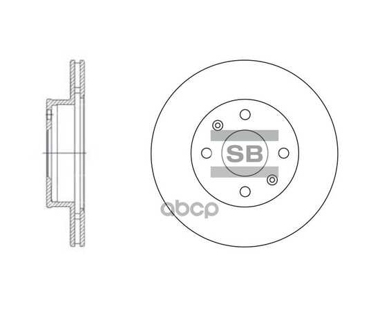 Купить ДИСК ТОРМОЗНОЙ ПЕРЕДНИЙ SANGSIN BRAKE SD2010