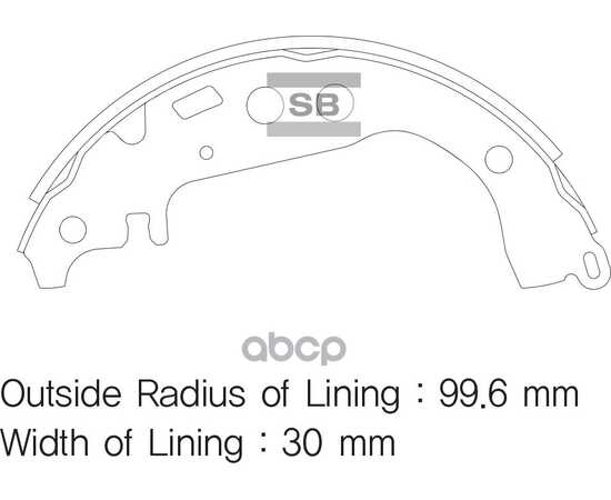 Купить КОЛОДКИ ТОРМОЗНЫЕ БАРАБАННЫЕ SANGSIN BRAKE SA169