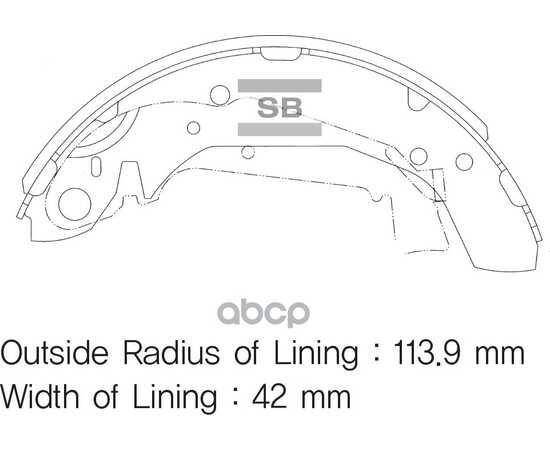 Купить КОЛОДКИ ТОРМОЗНЫЕ БАРАБАННЫЕ SANGSIN BRAKE SA111