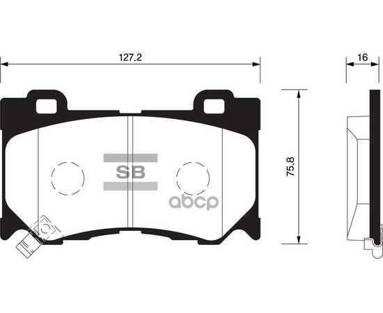 Купить КОЛОДКИ ТОРМОЗНЫЕ ПЕРЕДНИЕ SANGSIN BRAKE SP1471