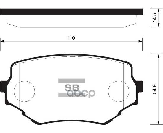 Купить КОЛОДКИ ТОРМОЗНЫЕ ПЕРЕДНИЕ SANGSIN BRAKE SP1535