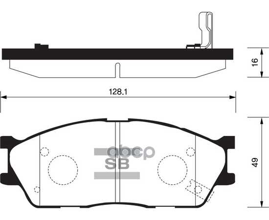 Купить КОЛОДКИ ТОРМОЗНЫЕ ПЕРЕДНИЕ SANGSIN BRAKE SP1164