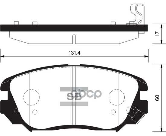 Купить КОЛОДКИ ПЕРЕДНИЕ OPEL INSIGNIA SANGSIN BRAKE SP1402