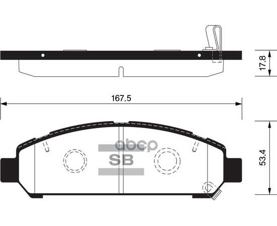 Купить КОЛОДКИ ТОРМОЗНЫЕ ПЕРЕДНИЕ SANGSIN BRAKE SP1454