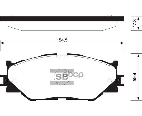 Купить КОЛОДКИ ПЕРЕДНИЕ LEXUS IS 250-220D/250C SANGSIN BRAKE SP1543