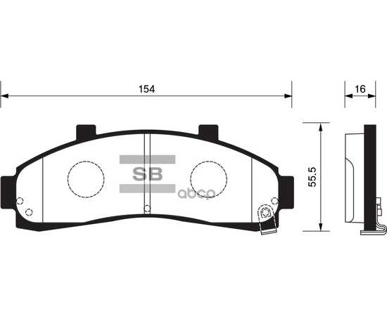 Купить КОЛОДКИ ТОРМОЗНЫЕ ПЕРЕДНИЕ SANGSIN BRAKE SP1264