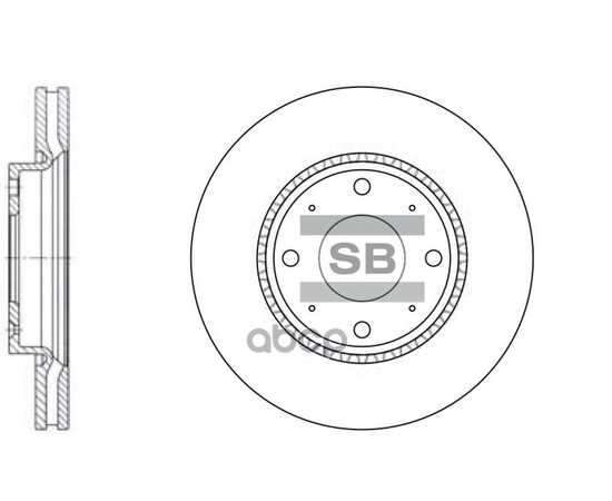 Купить ДИСК ТОРМОЗНОЙ ПЕРЕДНИЙ SANGSIN BRAKE SD2029