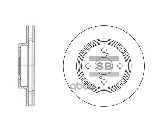 Купить ДИСК ТОРМОЗНОЙ ПЕРЕДНИЙ TOYOTA COROLLA SANGSIN BRAKE SD4006