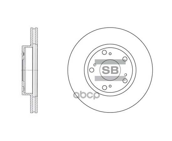 Купить ДИСК ТОРМОЗНОЙ ПЕРЕДНИЙ SANGSIN BRAKE SD4102