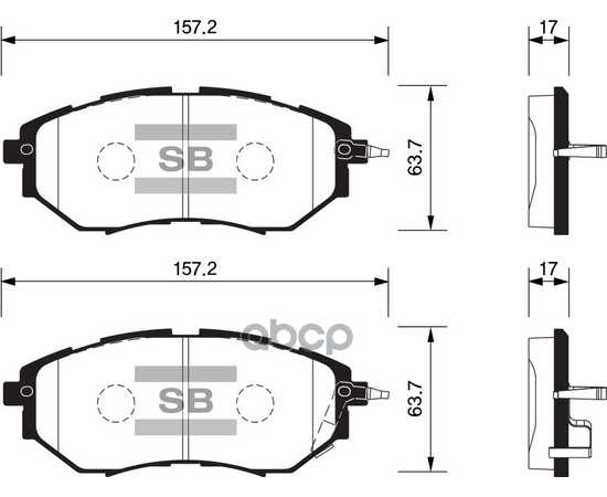 Купить КОЛОДКИ ТОРМОЗНЫЕ ДИСКОВЫЕ SUBARU LEGACY IV 3.0I/OUTBACK 3.0I 03 SP1534