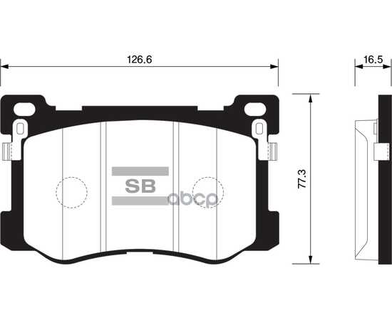 Купить КОЛОДКИ ТОРМОЗНЫЕ ПЕРЕДНИЕ SANGSIN BRAKE SP1547