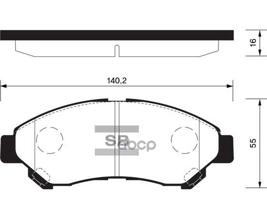 Купить КОЛОДКИ ПЕРЕДНИЕ TOYOTA TOWNACE 08-, DAIHATSU LUXIO 09- SP1627