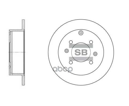 Купить ДИСК ТОРМОЗНОЙ ЗАДНИЙ HYUNDAI SONATA III/IV 99-04/MATRIX 01-/KIA MAGENTI SANGSIN BRAKE SD1047