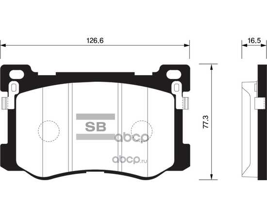 Купить КОЛОДКИ ПЕРЕДНИЕ KIA QUORIS 12>/HYUNDAI EQUUS 09> SANGSIN BRAKE GP1547