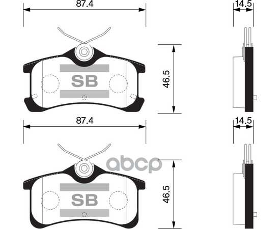 Купить КОЛОДКИ ТОРМОЗНЫЕ ДИСКОВЫЕ TOYOTA COROLLA 1.4I/1.6I/2.0D 97-00 SP1575